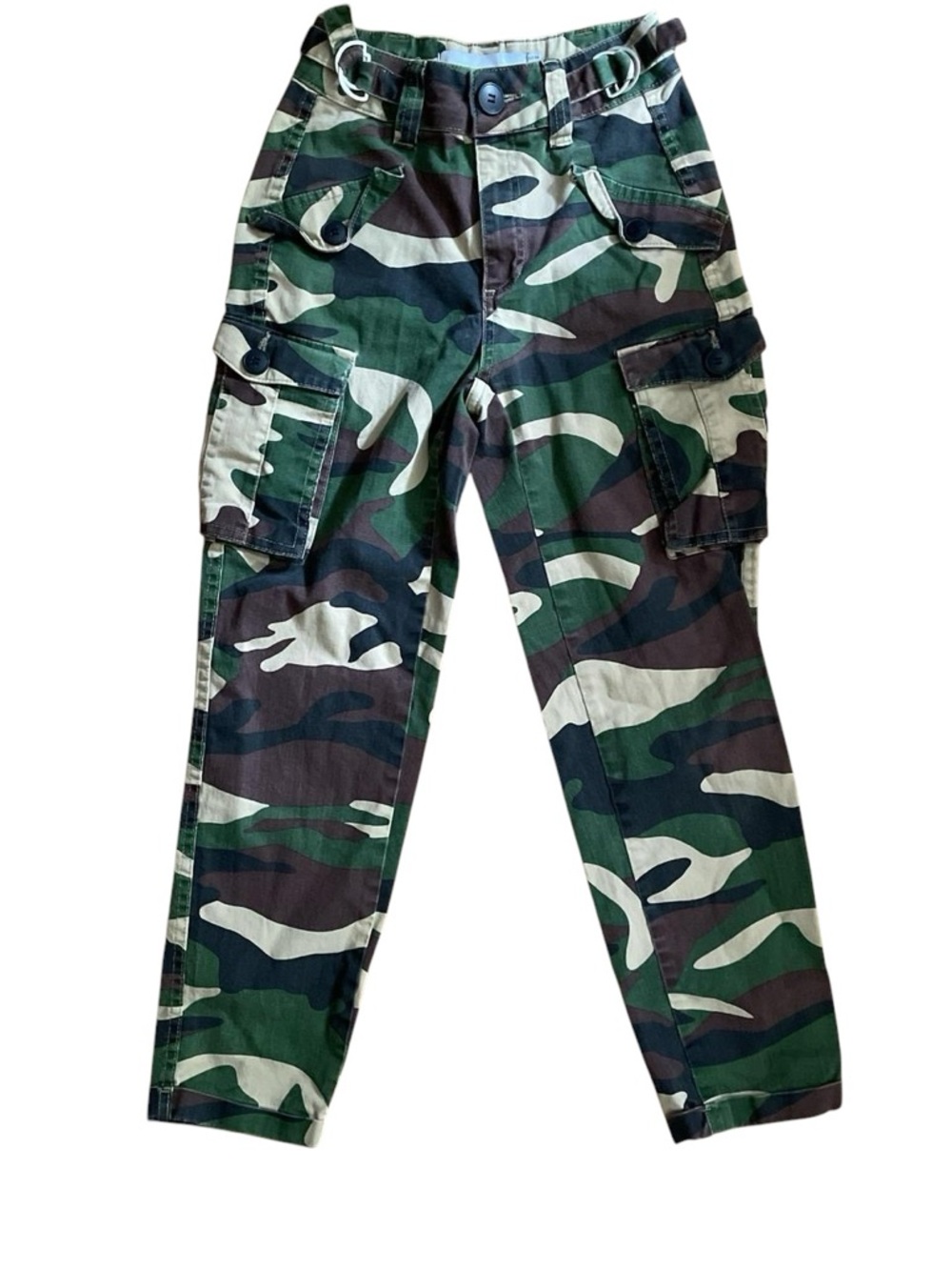 Bershka Green and Tan Camouflage Pants from Aritzia